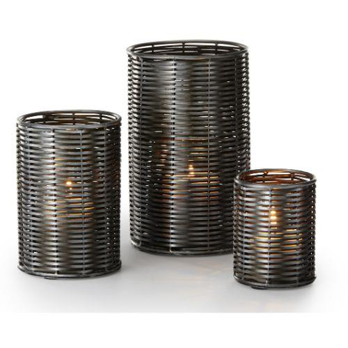 Philippi - SALA - Lysestager i Rattan - 3 stk.