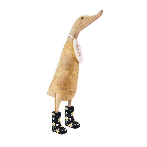 Billede af DCUK - And med blomstrede gummistøvler - Sort - 35 cm